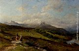 David Bates Snow on Ben Nevis painting